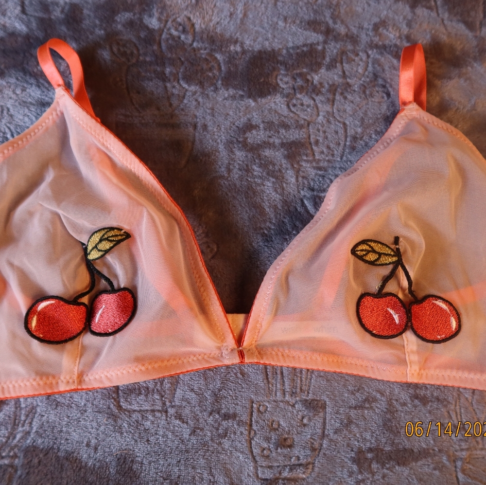 Mesh Cherry bra